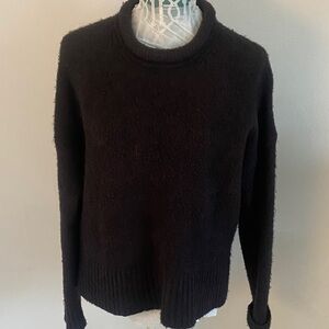 Madewell Black Sweater with Rolled Collar XL